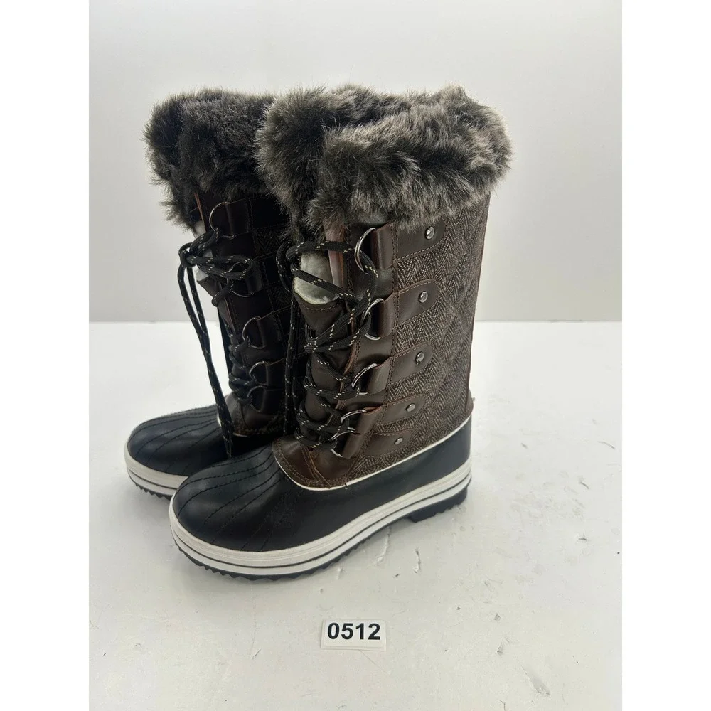 Sporto Duck Boots Womens 5 Brown